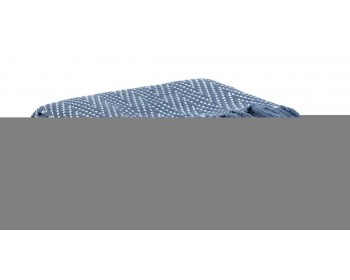 Плед Романтика (Твист, сине-белый)