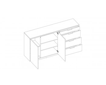 Тумба Гвинет 2D4S