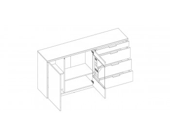 Тумба Гвинет 1V1D3S