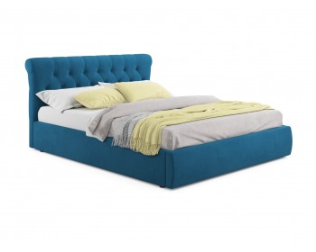Кровать Мягкая Ameli 1800 синяя с подъемным механизмом