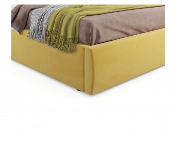 Кровать Мягкая Ameli 1800 желтая с подъемным механизмом