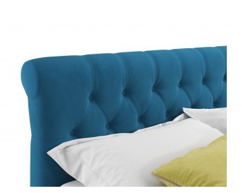 Кровать Мягкая Ameli 1400 синяя с ортопедическим основанием