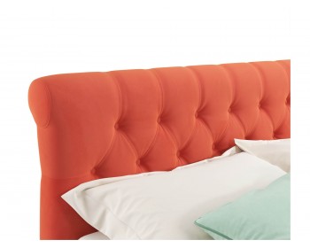 Кровать Мягкая Ameli 1400 оранж с ортопедическим основанием