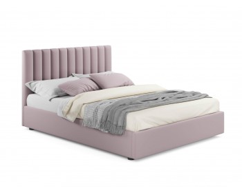 Кровать Мягкая Olivia 1600 лиловая с подъемным механизмом