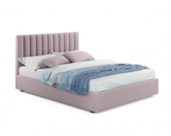Кровать Мягкая Olivia 1400 лиловая с подъемным механизмом