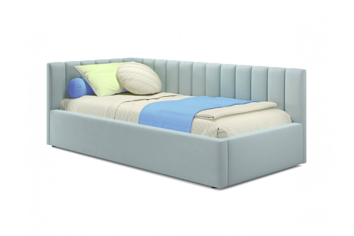 Мягкая кровать с подъемным механизмом 90х200