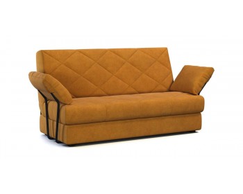 Диван прямой Баден  с подлокотниками 243 прямой Горчичный