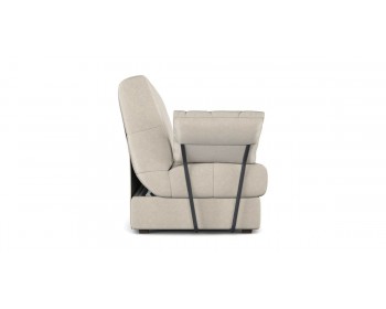 Диван прямой Баден  с подлокотниками 243 прямой Светло-бежевый