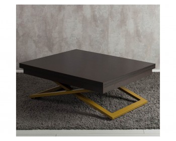 Кухонный стол -трансформер Левмар Cross D23/S90 Венге/золото
