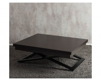 Кухонный стол -трансформер Левмар Cross D23/S53 Венге/черный