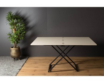 Кухонный стол трансформер Левмар Compact P01/S53 (Аворио/черный)
