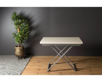Кухонный стол трансформер Левмар Compact P01/S59 (Аворио/серебро)