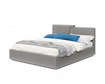 Кровать Мягкая Vega 1600 серый с подъемным механизмом