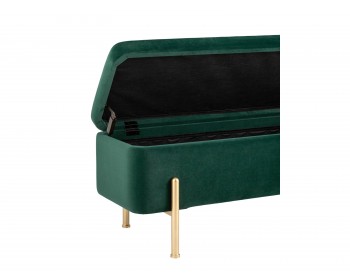 Банкетка STOOL GROUP Болейн с ящиком Велюр зеленый