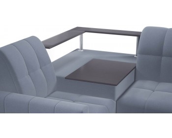 Тканевый диван Инсбрук NEXT 120 K-4 с полкой венге