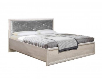 Кровать двуспальная с ортопедическим осн. 32.25-02 Сохо (1600) бетон пайн белый