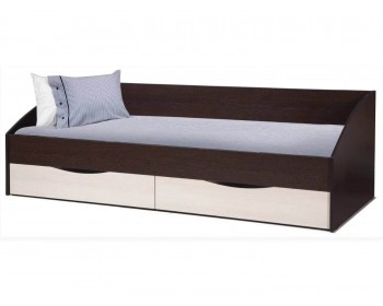 Кровать Фея - 3 одинарная симметричная (900х2000) венге/дуб линд