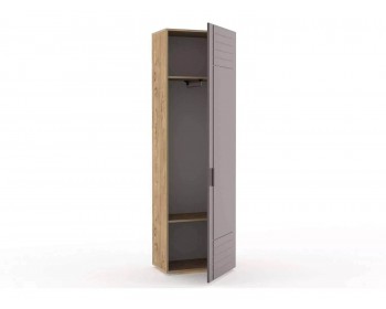 Распашной шкаф НМ 013.16 для одежды Livorno /дуб бунратти / софт графит