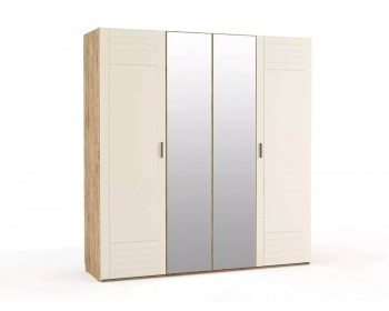 Распашной шкаф НМ 013.58 комбинированный Livorno /дуб бунратти / софт пана