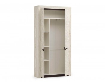 Распашной шкаф для одежды 33.18 Лючия бетон/венге