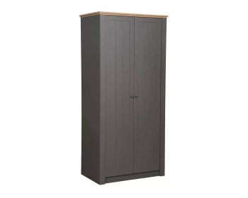 Распашной шкаф для одежды Прованс (Олмеко) 37.03 серый