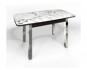 Кухонный стол СМ-1 Флорида ноги окрас квадратный венге/хром