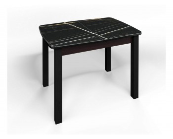 Кухонный стол СМ-3 Флорида ноги окрас квадратный венге/черный