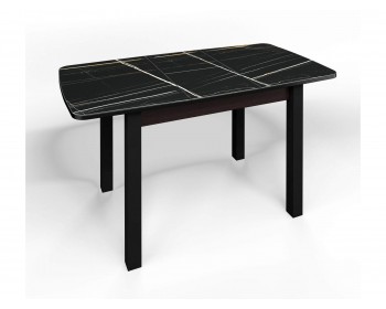 Кухонный стол СМ-3 Флорида ноги окрас квадратный венге/черный
