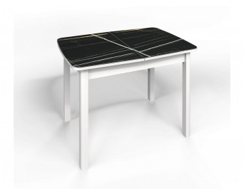 Кухонный стол СМ-3 Флорида опора массив прямая белый