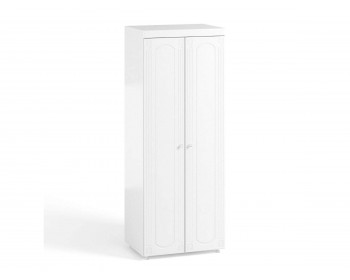 Распашной шкаф 2-х дверный (гл.410) Афина АФ-42 белое дерево