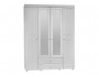 Шкаф 4-х дверный с ящиками и 2-я зеркалами Монако МН-63 белое де купить