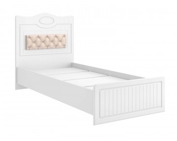 Кровать 900 с настилом и мягким элементом Монако МН-10 + МН-10А