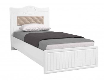 Кровать 900 с настилом и мягким элементом Монако МН-10 + МН-10А