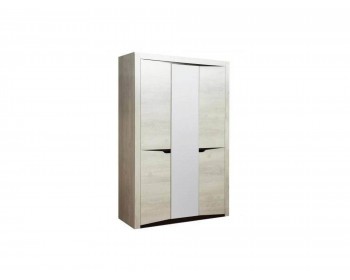 Распашной шкаф 3-х дв. для одежды 33.02 Лючия бетон пайн белый/венге