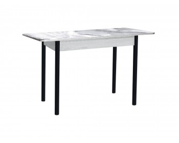 Кухонный стол обеденный раздвижной Нью йорк фотопечать / бетон белый Белы