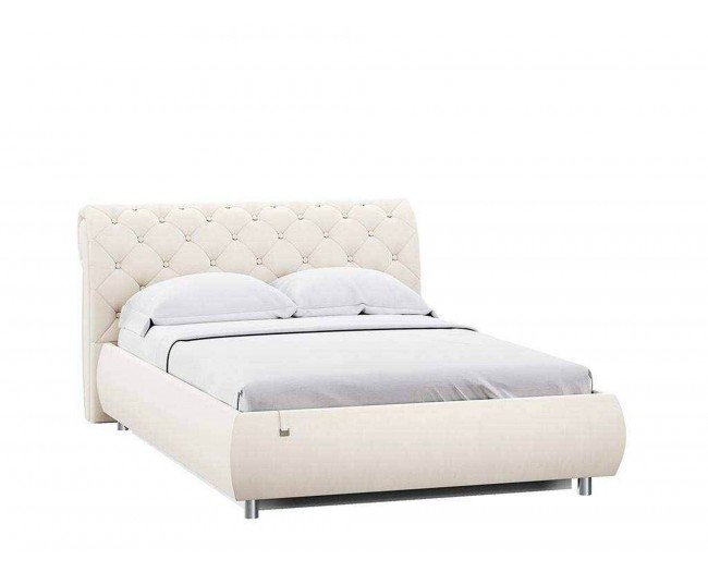Кровать Эмили 1400 модель 309 с пуговицами Вивальди 2 фото