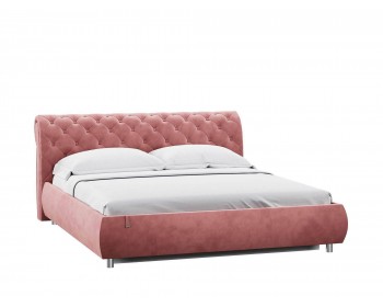 Кровать Эмили 1800 модель 309 с пуговицами Ультра коралл