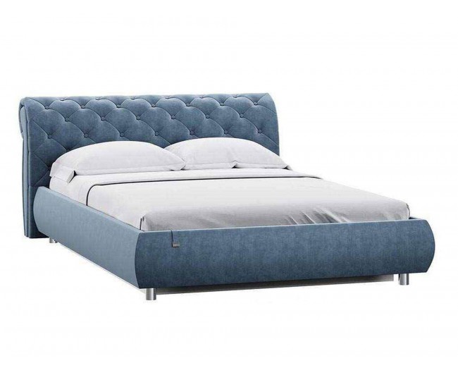 Кровать Эмили 1800 модель 309 с пуговицами Оникс 17 фото