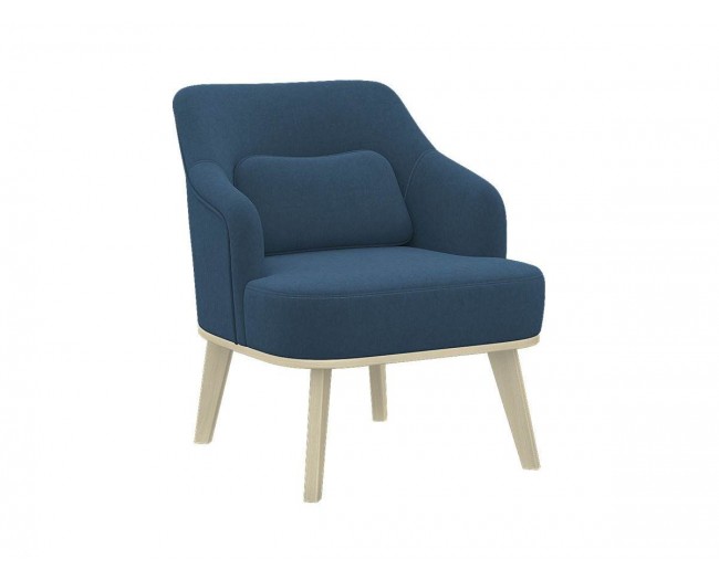 Кресло мягкое Курт, синий фото