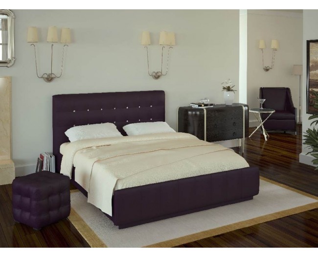 Кровать с подъемным механизмом Паллада 160х200, фиолетовый без с фото