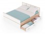 Кровать с проложками ДСП Сакура LIGHT 160х200, дуб сонома недорого