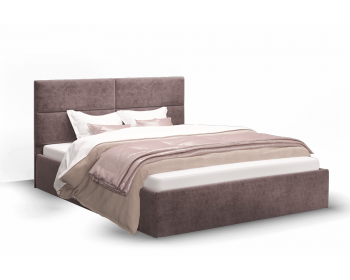 Кровать с ортопедическим основанием Сити 160х200, серо-фиолетовый