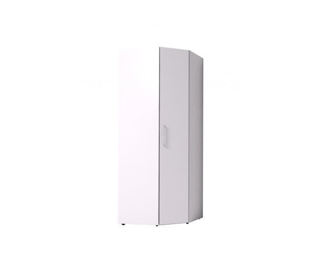 Шкаф угловой Монако 156, белый фото