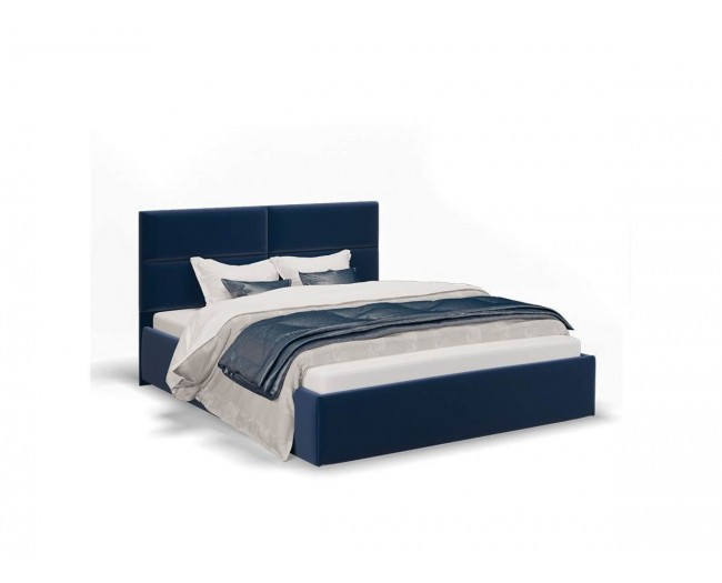 Кровать без основания Сити 160х200, синий фото