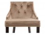 Elegance dark walnut / fabric beige Стул деревянный распродажа