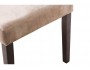 Elegance dark walnut / fabric beige Стул деревянный фото