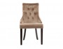 Elegance dark walnut / fabric beige Стул деревянный недорого