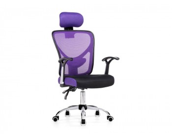 Офисное кресло Lody 1 фиолетовое / черное Компьютерное