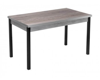 Обеденный стол Оригон навара / черный матовый деревянный