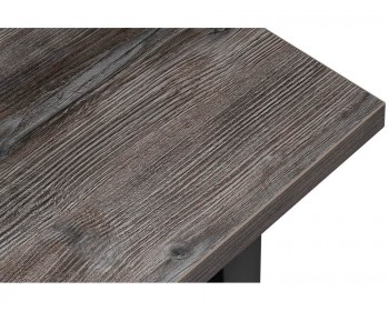 Кухонный стол Эльпатия 110 дуб рошелье / черный матовый деревянный